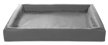 Bia Bed Bia-Bett Mit Kunstlederbezug Hundekorb Grau