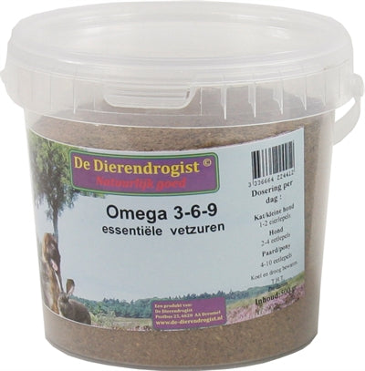 Dierendrogist Tierische Hefe Omega-3-6-9-Fettsäuren 500 GR