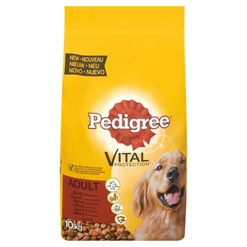 Pedigree Stammbaum Trockenes Erwachsenes Rindfleisch 10 KG